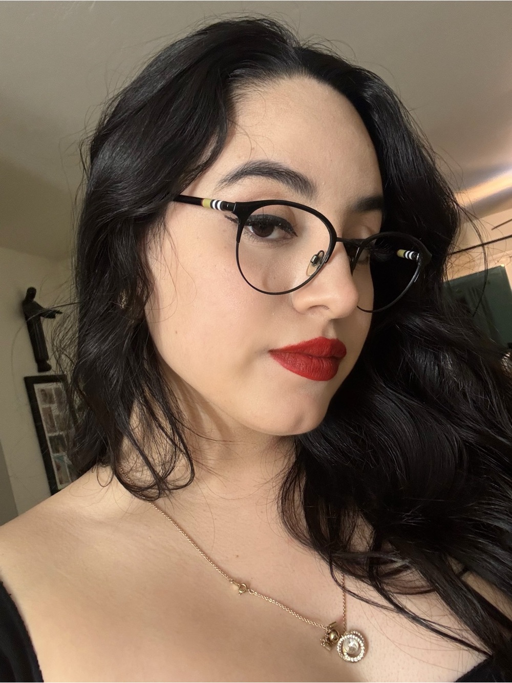 Classic Black round Burberry  eyeglasses